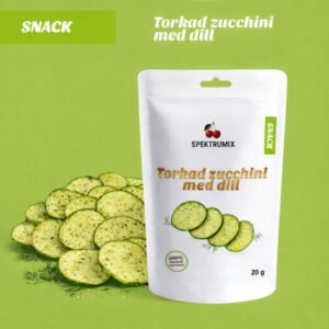Torkad zucchini med dill