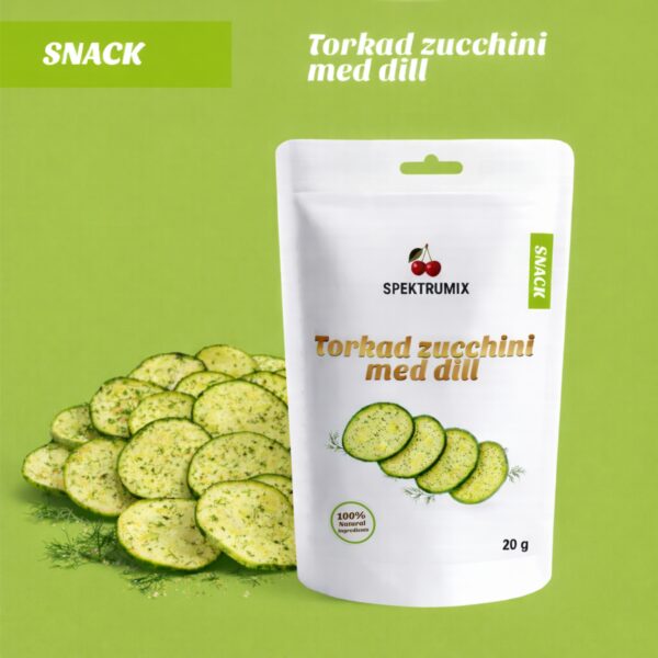 Torkad zucchini med dill