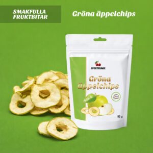 Gröna äppelchips